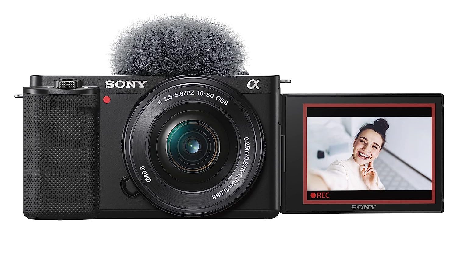 Sony ZV-E10: Sony ZV-E10 vlogging camera with 24.2MP APS-C sensor.